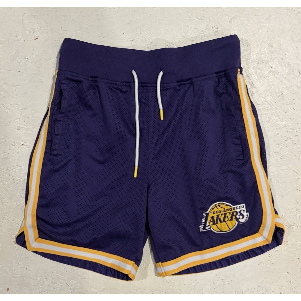 LA Lakers Ultra Game Shorts Mens S Purple Mesh Polyester NBA Basketball Shorts‎